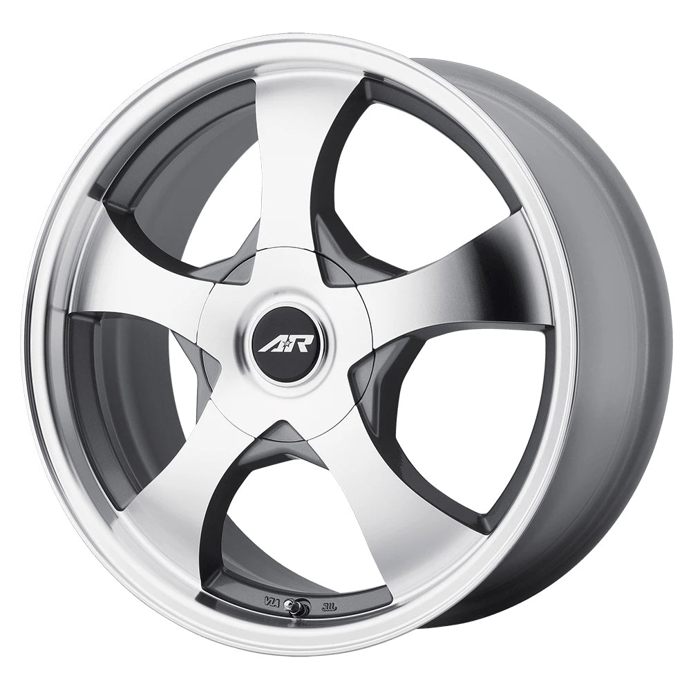 AR895 - 14x6 / 5x100/4.5 | +35 | 72.56 / Dark Silver W/ Machined Face