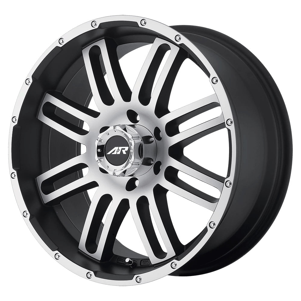 AR901 - 20x9 / 6x5.5 | +20 | 108 / Satin Black Machined