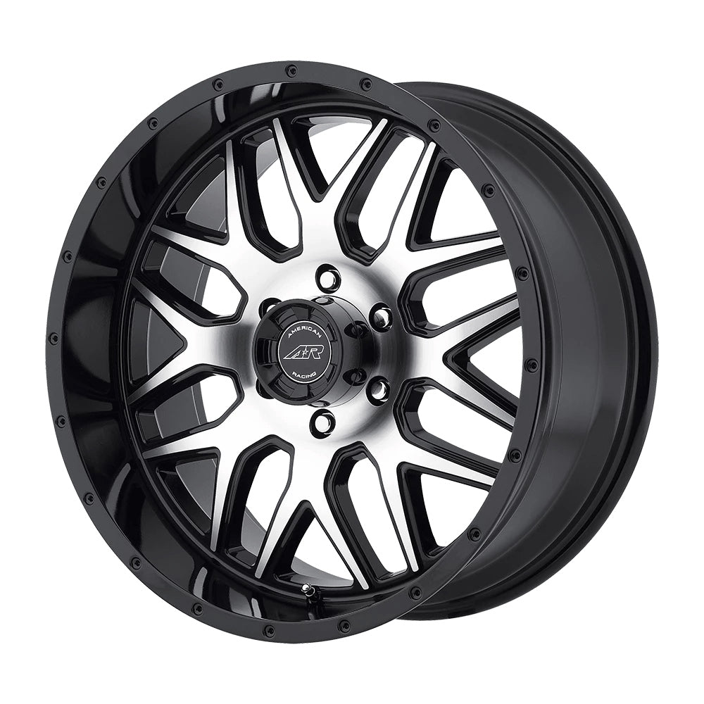 AR910 - 20x9 / 6x5.5 | +18 | 108 / Gloss Black Machined