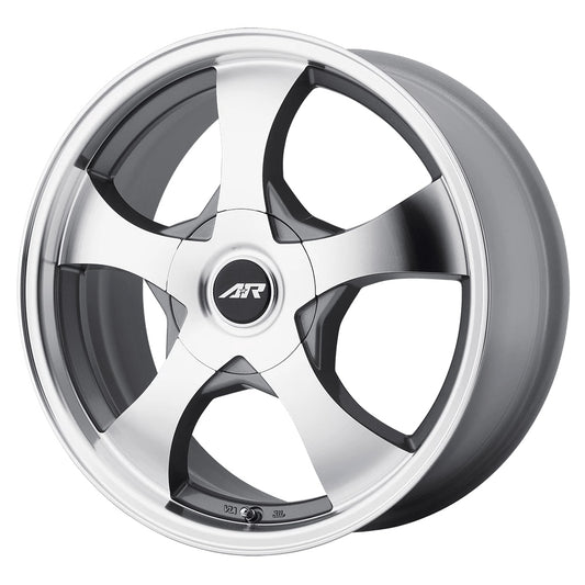 AR895 - 14x6 / 5x100/4.5 | +35 | 72.56 / Dark Silver W/ Machined Face